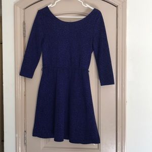 Blue/black Flare Dress
